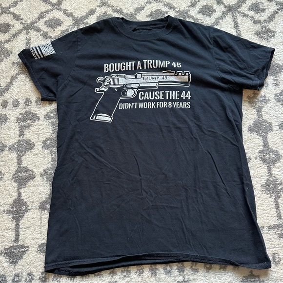 Trump Tee Black Printed Kicks Size Medium - Picture 3 of 6